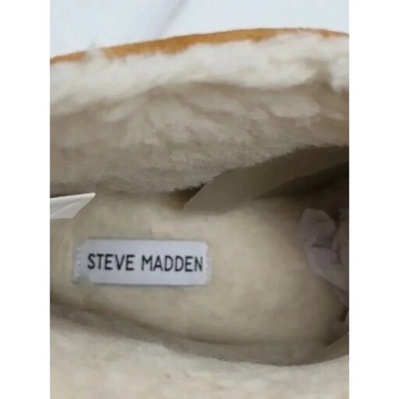 Steve Madden Womens Tommy Tan Sued Ankle Boots US 10 M - Picture 4 of 9